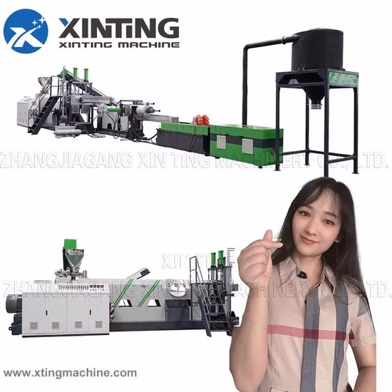 Resíduos de PET/HDPE/LDPE/PP/PE Garrafas Filmes Sacos de tecido Pelotização de reciclagem de plástico/Granulador/Granulação/Flocos Trituração de sucata, lavagem/espremedura da máquina trituradora