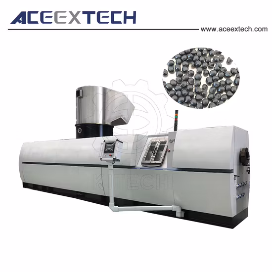 PP PE BOPP Plastic Waste Film Woven Bag Recycling ABS/PS Water Ring Pelletizer