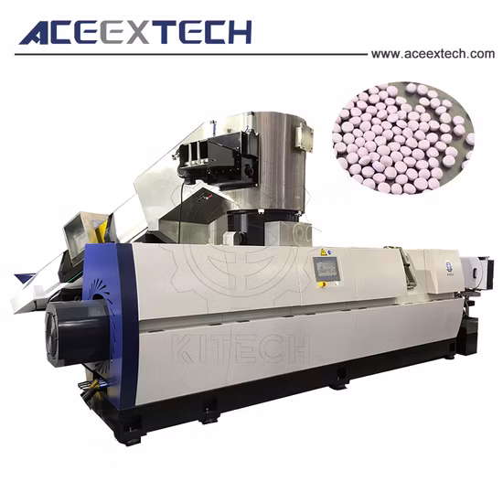 PP PE BOPP Plastic Waste Film Woven Bag Recycling ABS/PS Water Ring Pelletizer