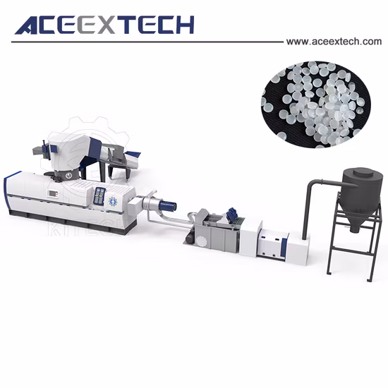 PP PE BOPP Plastic Waste Film Woven Bag Recycling ABS/PS Water Ring Pelletizer