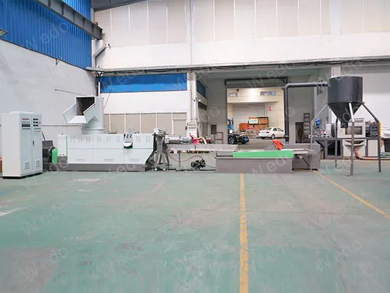 Resíduos de plástico esmagado Lavagem Reciclagem Pelletizer, PP PE HDPE LDPE Llldpe saco de filme granulação derreter plastificar reciclar máquina de pelotização