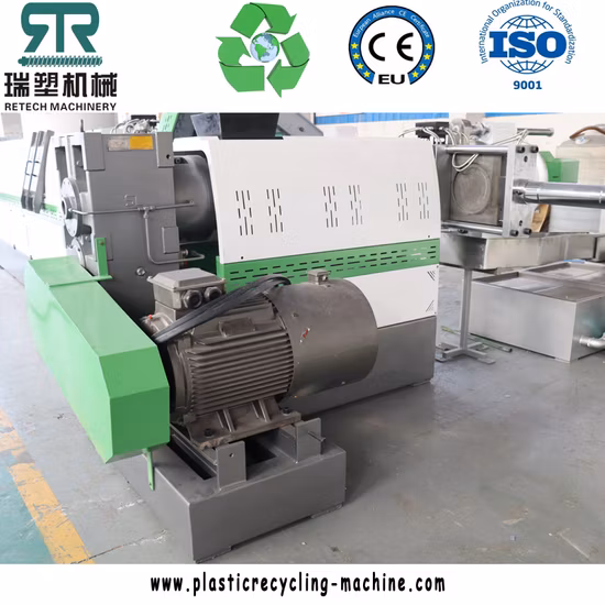 Plástico PE/PP/HDPE/LDPE/LLDPE/filme BOPP/saco/saco tecido/não tecido/fibra/linha de granulação/planta de granulação/reciclagem de aglomeração/máquina de pelotização compacta